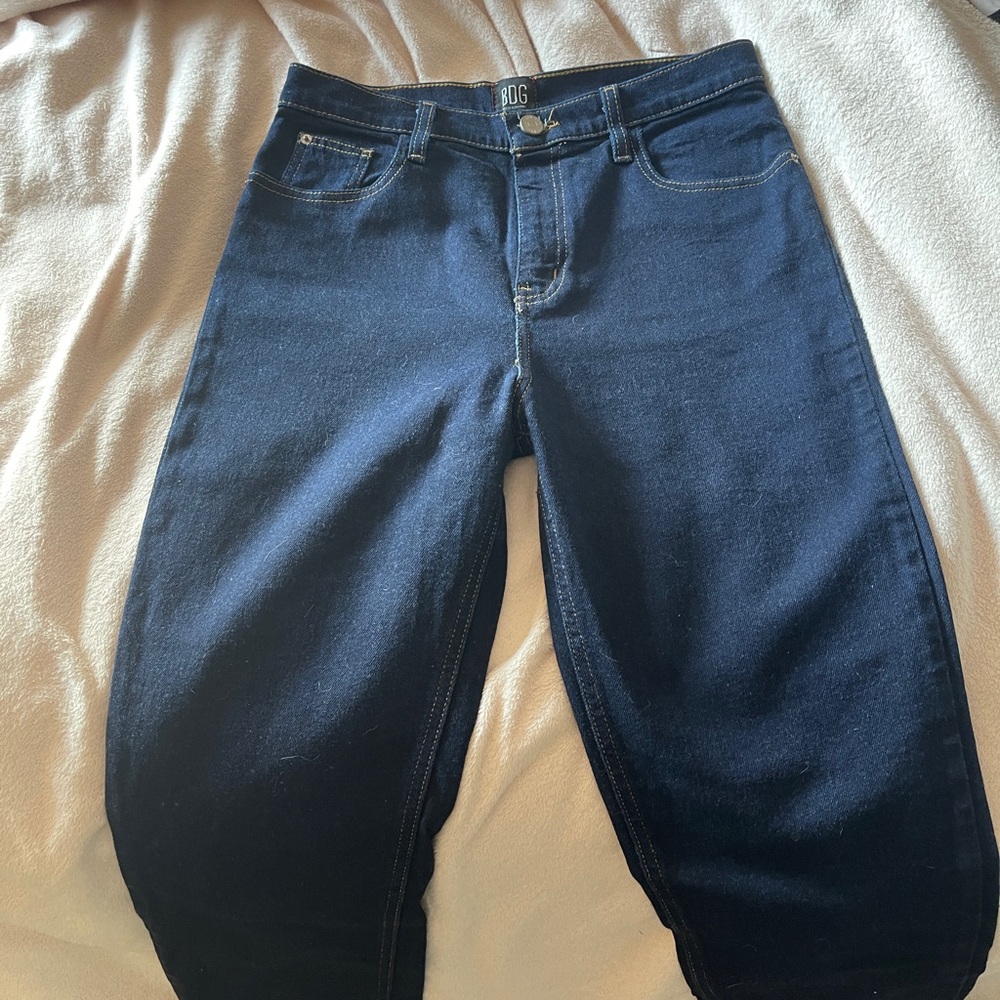 BDG Blue Girlfriend Highrise Jeans Classic Denim